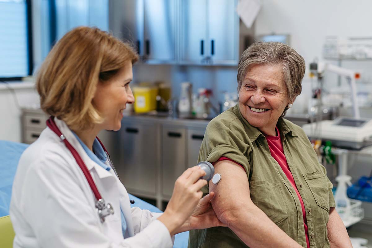 Doctor proving treatment to patient